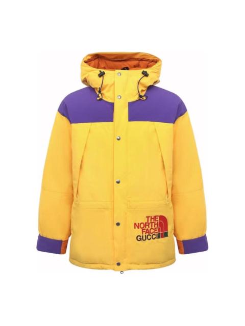 GUCCI Gucci x The North Face Down Jacket 'Yellow Purple' 663758-XAADM-7202