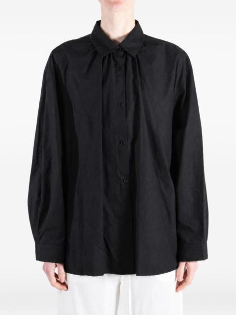 AMOMENTO pleated long-sleeve shirt