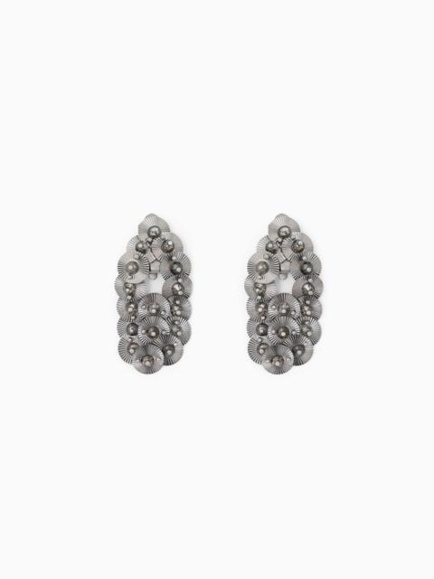 GIORGIO ARMANI EARRINGS IN BRASS WITH CRYSTAL