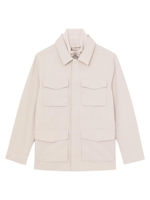 REISS Men's Bryson Safari Jacket - Stone