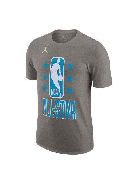 Jordan Air Jordan Alphabet Logo Printing Casual Round Neck Short Sleeve All-Star 2022 Season LeBron James '