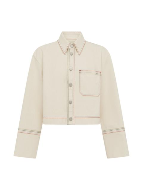 ALÉMAIS Norma Cropped Denim Jacket