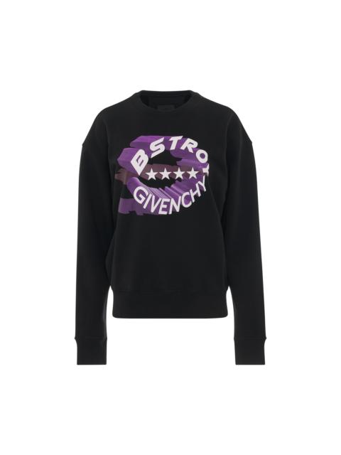 Givenchy BSTROY Circle Logo Sweatshirt in Black