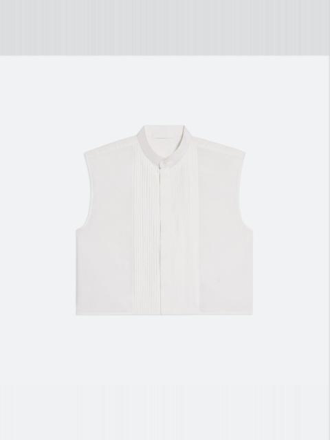 Helmut Lang SLEEVELESS TUXEDO SHIRT