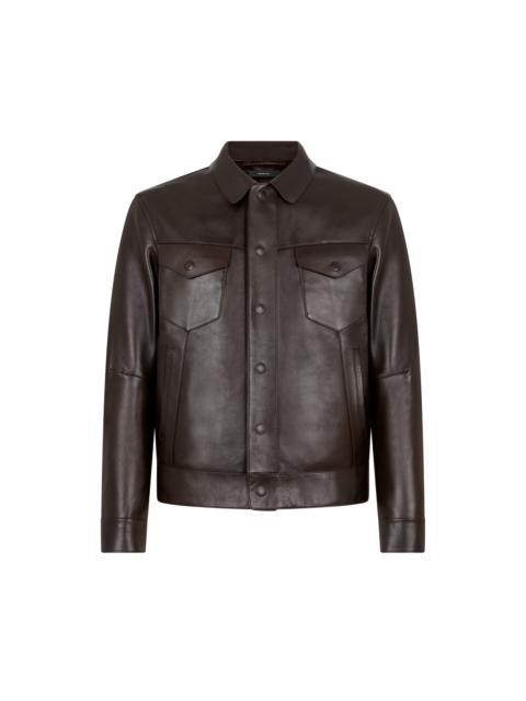 TOM FORD BUFFALO GRAIN LEATHER WESTERN JACKET