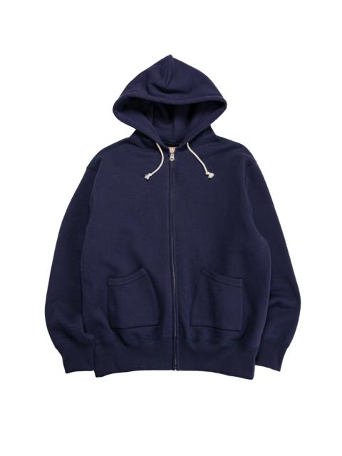 The Real McCoys The Real McCoy’s MC25106 12 Oz. Ball Park F/Z Hooded Sweatshirt L.Navy