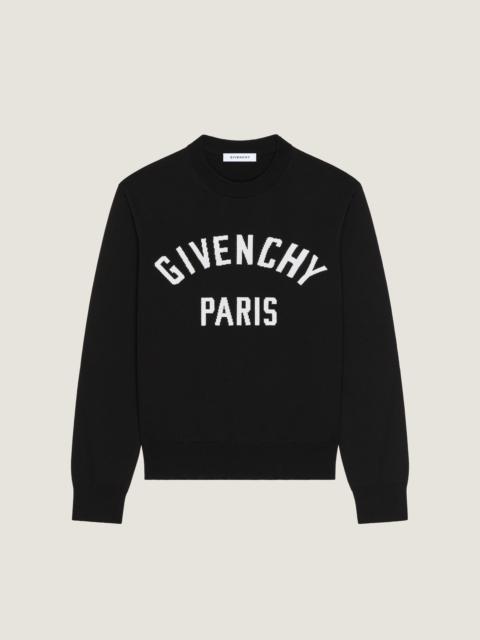 Givenchy COUTURE SEAM SWEATER IN KNIT WITH GIVENCHY PARIS DETAIL