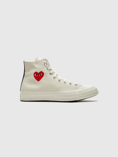 Comme des Garçons PLAY CHUCK TAYLOR ALL-STAR '70 HI "MILK SINGLE HEART"