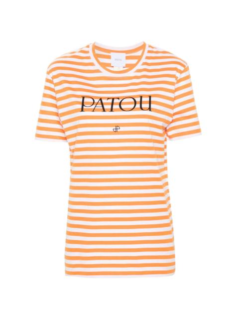 PATOU logo-print striped T-shirt