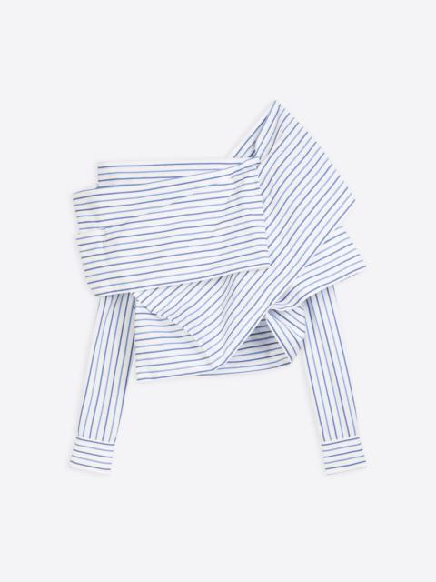 DRAPED COTTON SHIRT