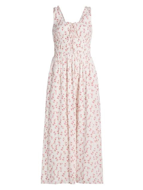 Rails Women's Jordie Floral Cotton A-Line Midi-Dress - Rouge Romantic