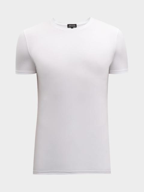 ZEGNA Men's Slim Fit Micromodal Crewneck T-Shirt