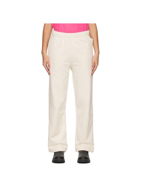 GANNI Off-White Software Loose Fit Lounge Pants