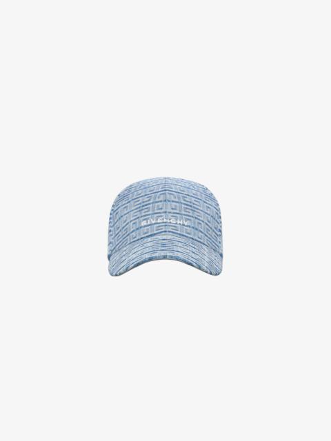 GIVENCHY CAP IN 4G EMBROIDERED DENIM