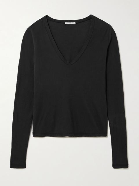 JAMES PERSE Cotton-jersey T-shirt Black