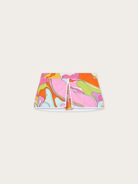 PUCCI ORCHIDEE PRINT COTTON TERRY SHORTS