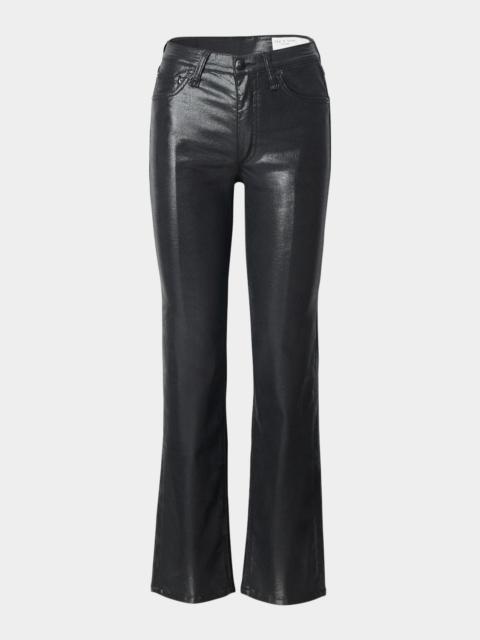 rag & bone Flexi Harlow Mid-Rise Coated Jeans