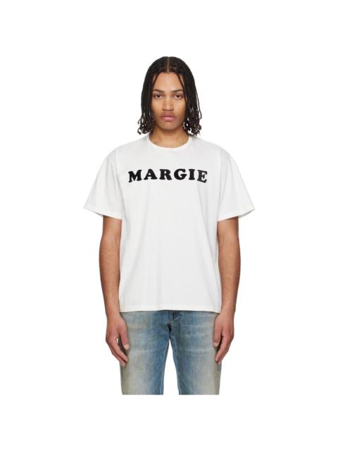 MM6 Maison Margiela Off-White Vintage Jersey 'Margie' T-shirt