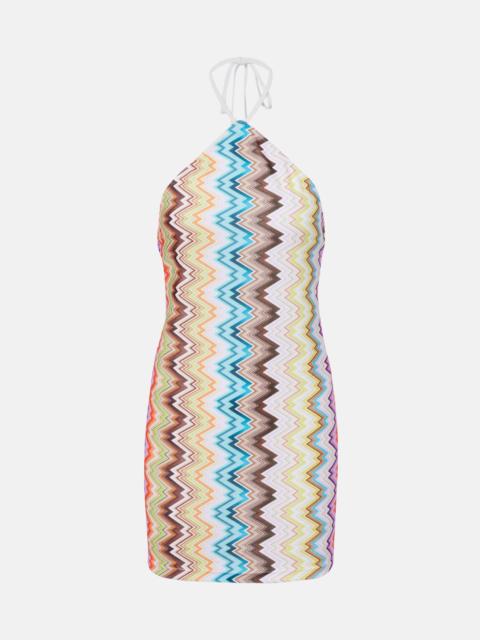 Missoni Zigzag open-back minidress