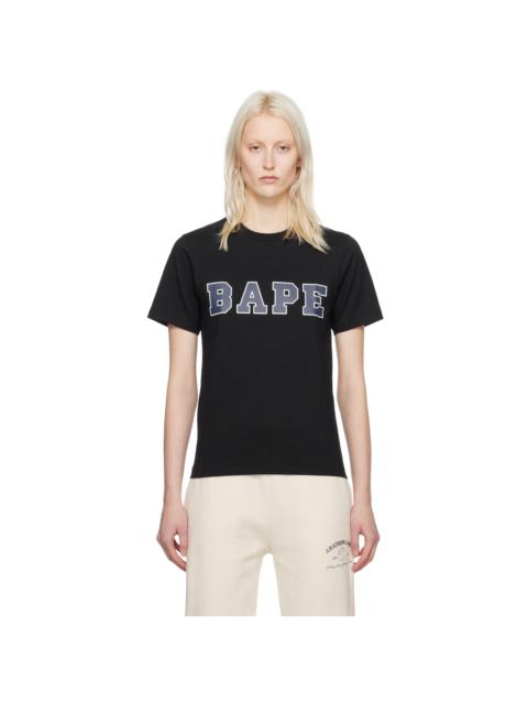 A BATHING APE® Black Printed T-Shirt