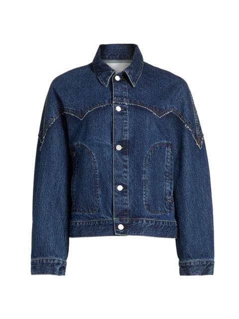 MOUSSY VINTAGE Women's Whitman Denim Western Jacket - Blue