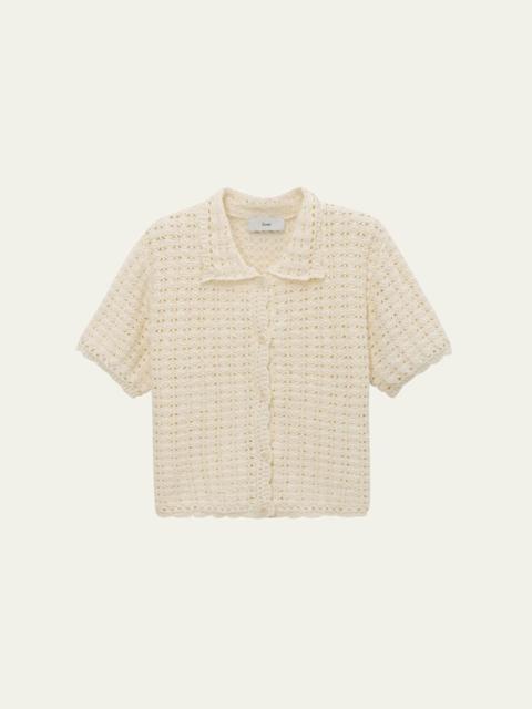 Dunst Short-Sleeve Crochet Cardigan