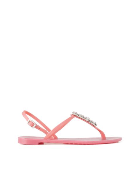 CASADEI crystal-embellished thong-strap sandals