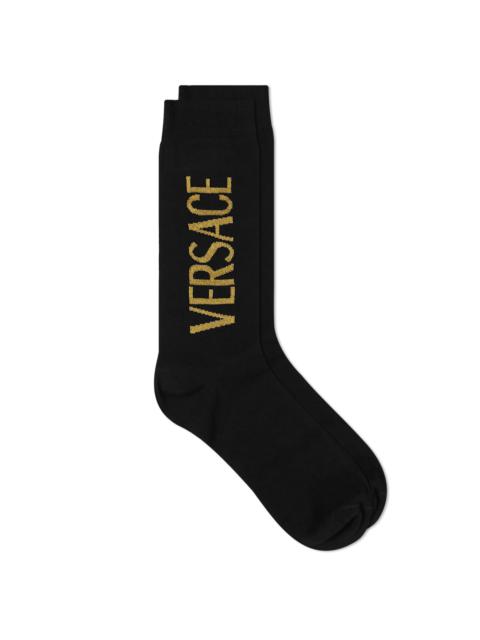 VERSACE Versace Logo Sock