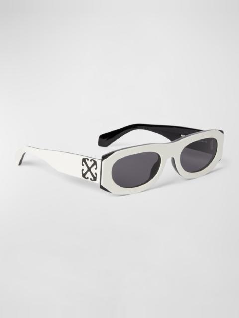 Off-White Men's Orlando Acetate Oval Sunglasses