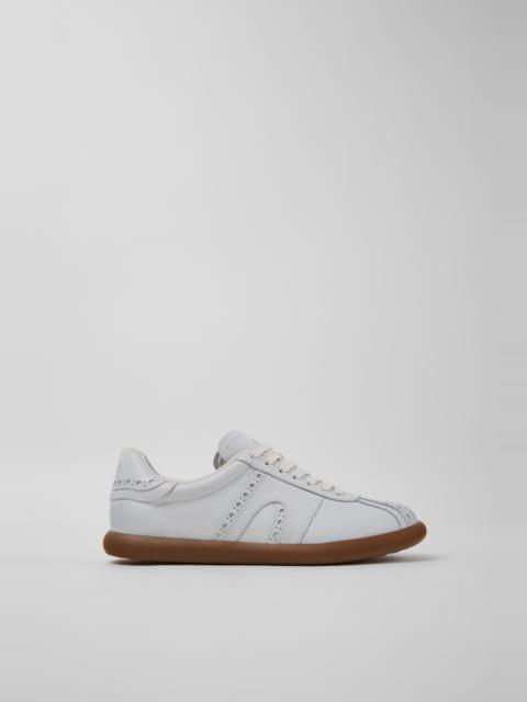 CAMPER Twins White Leather Sneakers for Women.