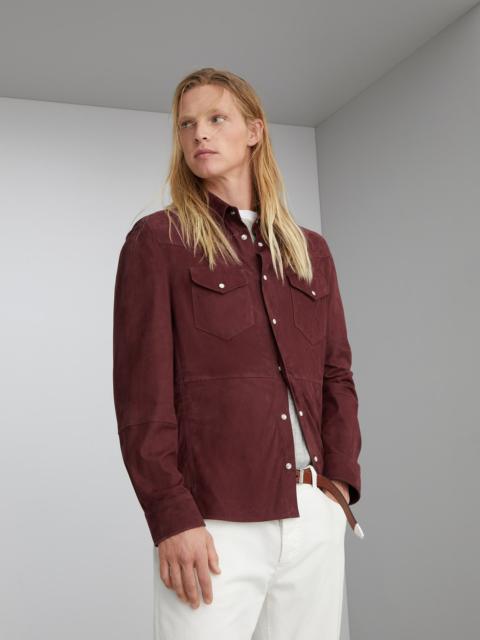 Brunello Cucinelli Lightweight suede overshirt