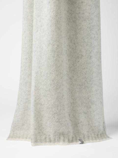 Brunello Cucinelli Wool and mohair scarf with monili
