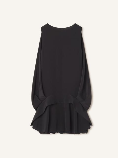 Lanvin SLEEVELESS BALLOON TOP IN SILK CREPE
