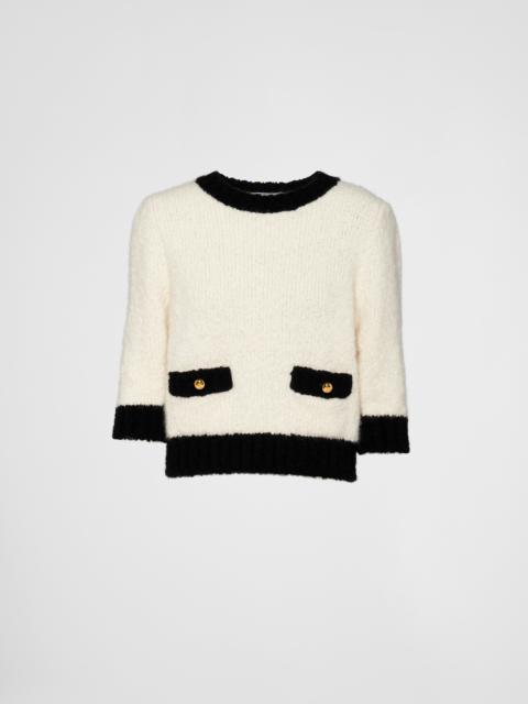Prada Cashmere and silk crew-neck sweater
