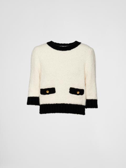 Cashmere and silk crew-neck sweater