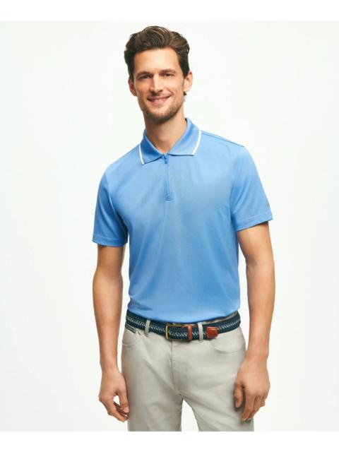 Brooks Brothers Performance Series Quarter-Zip Pique Polo Shirt