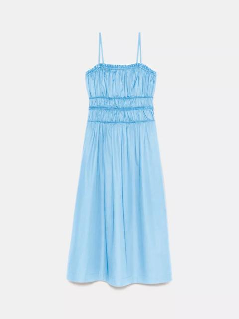 kate spade Smocked Strapless Midi Dress
