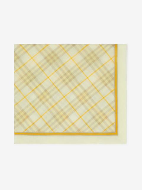 Burberry Check Cotton Scarf