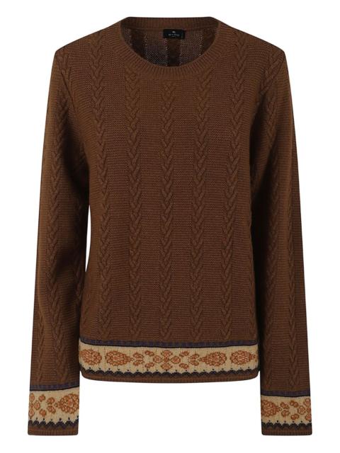 Etro cable-knit top