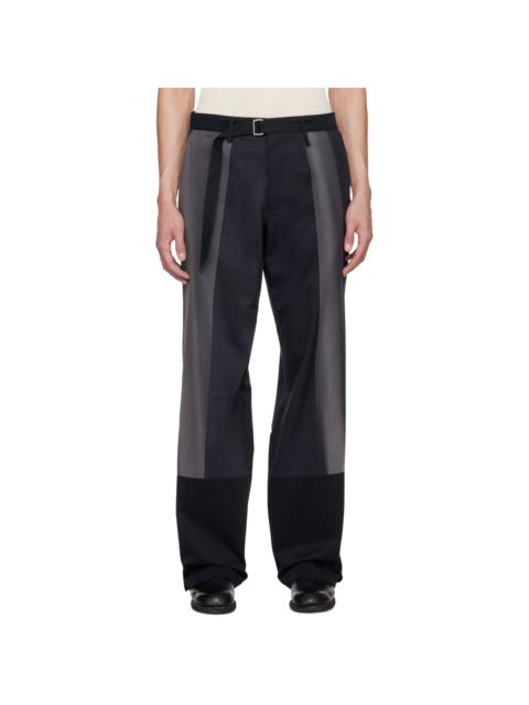 Navy Sun-Bleached Trousers