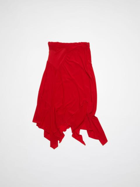 Heart draped skirt - Cardinal red