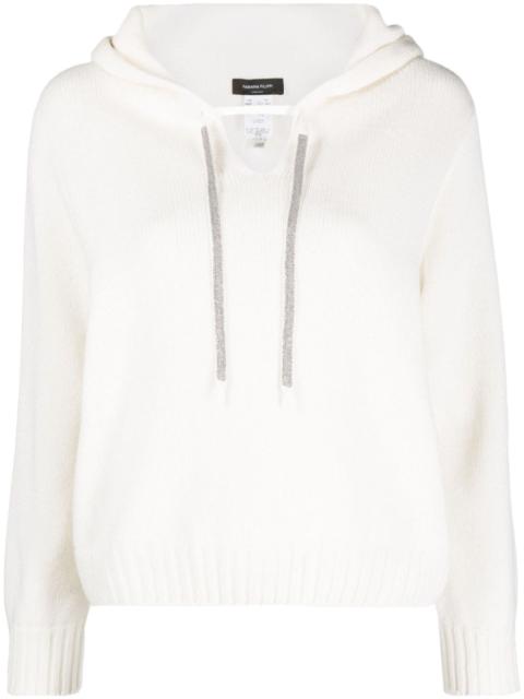 FABIANA FILIPPI hooded V-neck jumper