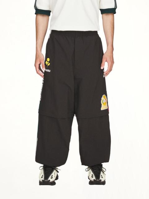 WILLY CHAVARRIA Adidas x Chavarria Oversized Woven Anthem Trackpant in Black