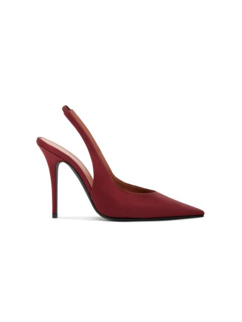Anok Satin Slingback Pumps burgundy