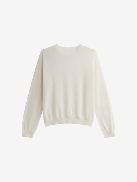 The Frankie Shop Ivrea Sheer Knit Top - Ivory