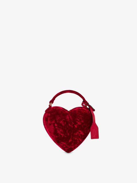 Moschino MOSCHINO LOVE ME BAG IN VELVET