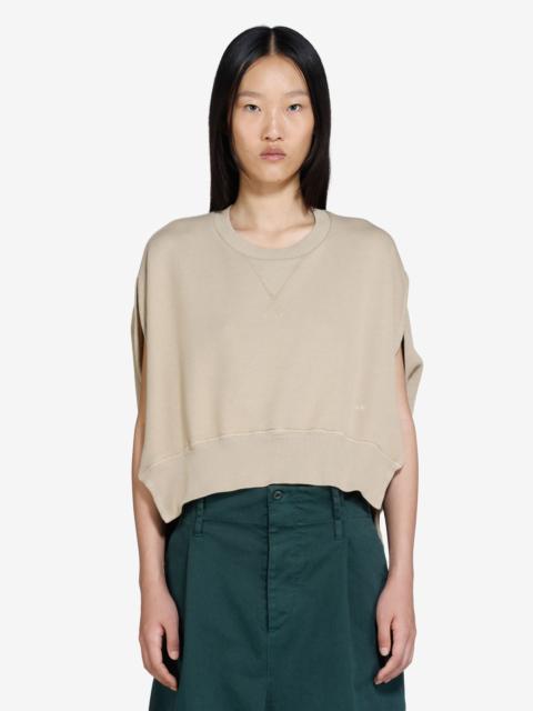 N°21 STRAIGHT SLEEVELESS SWEATSHIRT