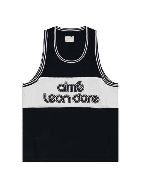 AIMÉ LEON DORE Knit Basketball Jersey "Black" SS24KS020 BLACK