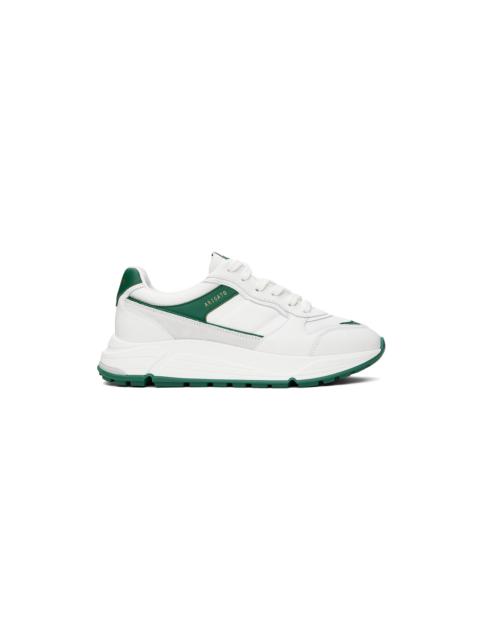 White & Green Rush Sneakers