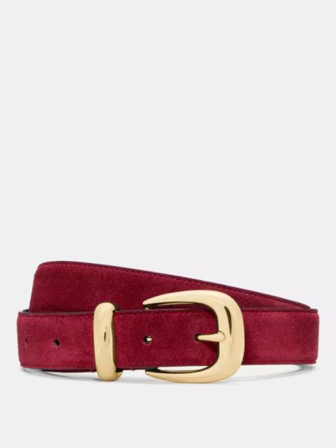 kate spade Suede Molten Buckle Belt